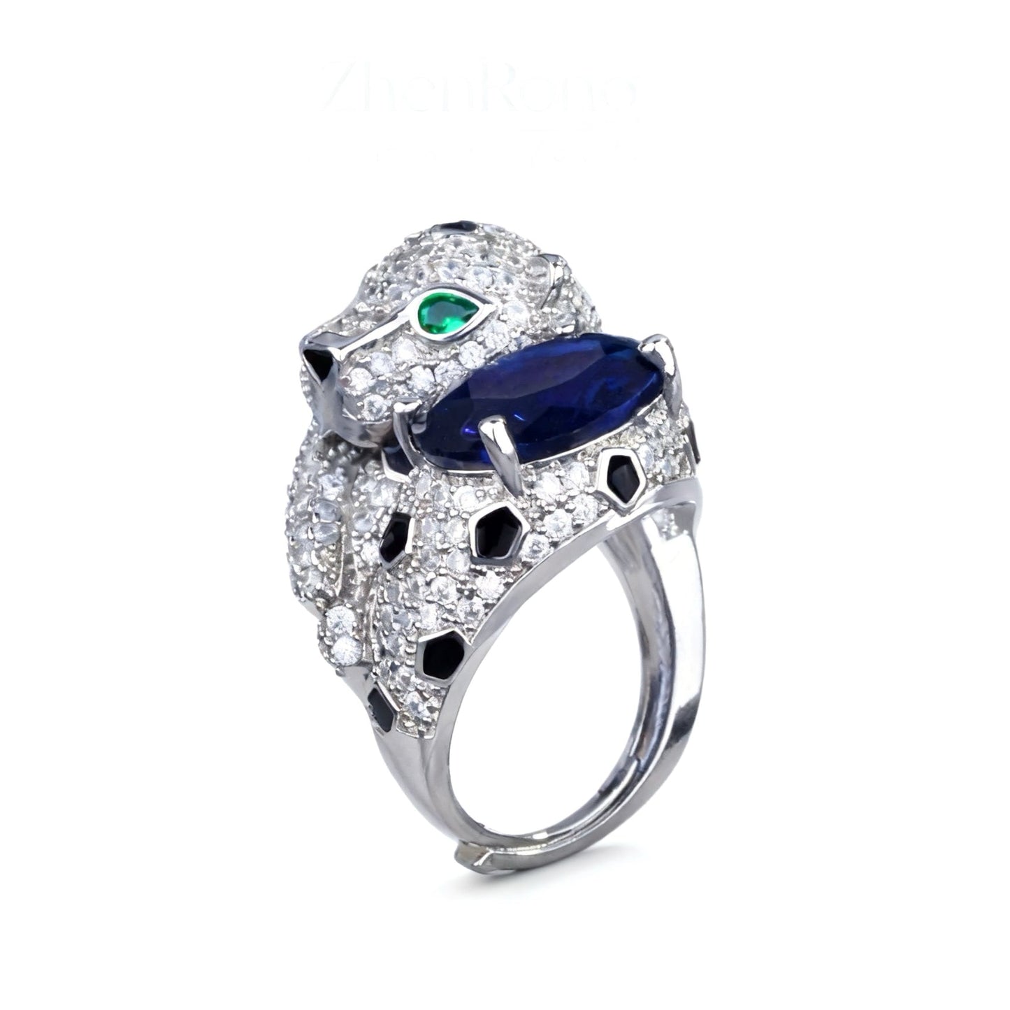 Pavé Panther Sapphire Set