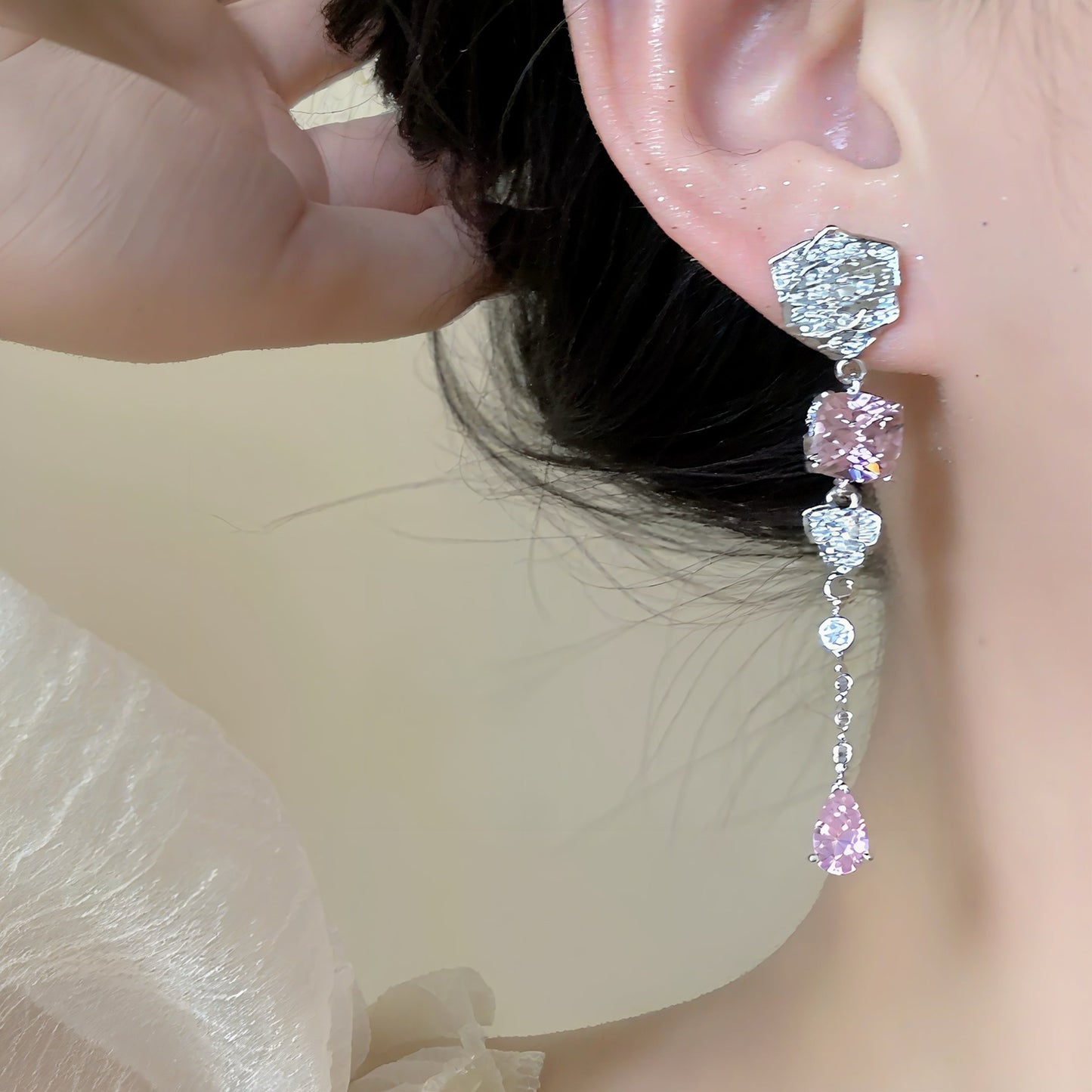 Dazzling Rose Earrings