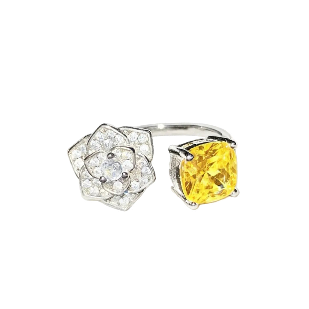 Dazzling Rose Open Ring
