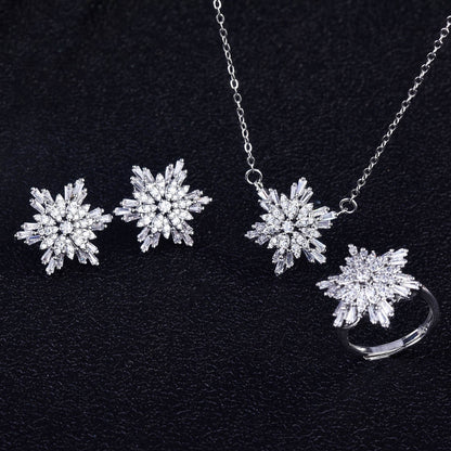 Snowflake Silver-plated Ring