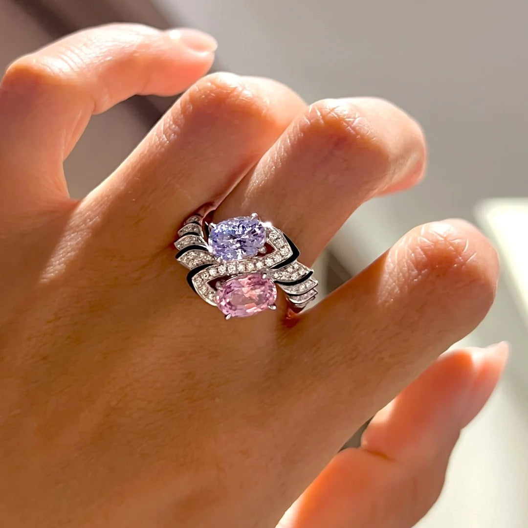 Opaline Double Stone Ring