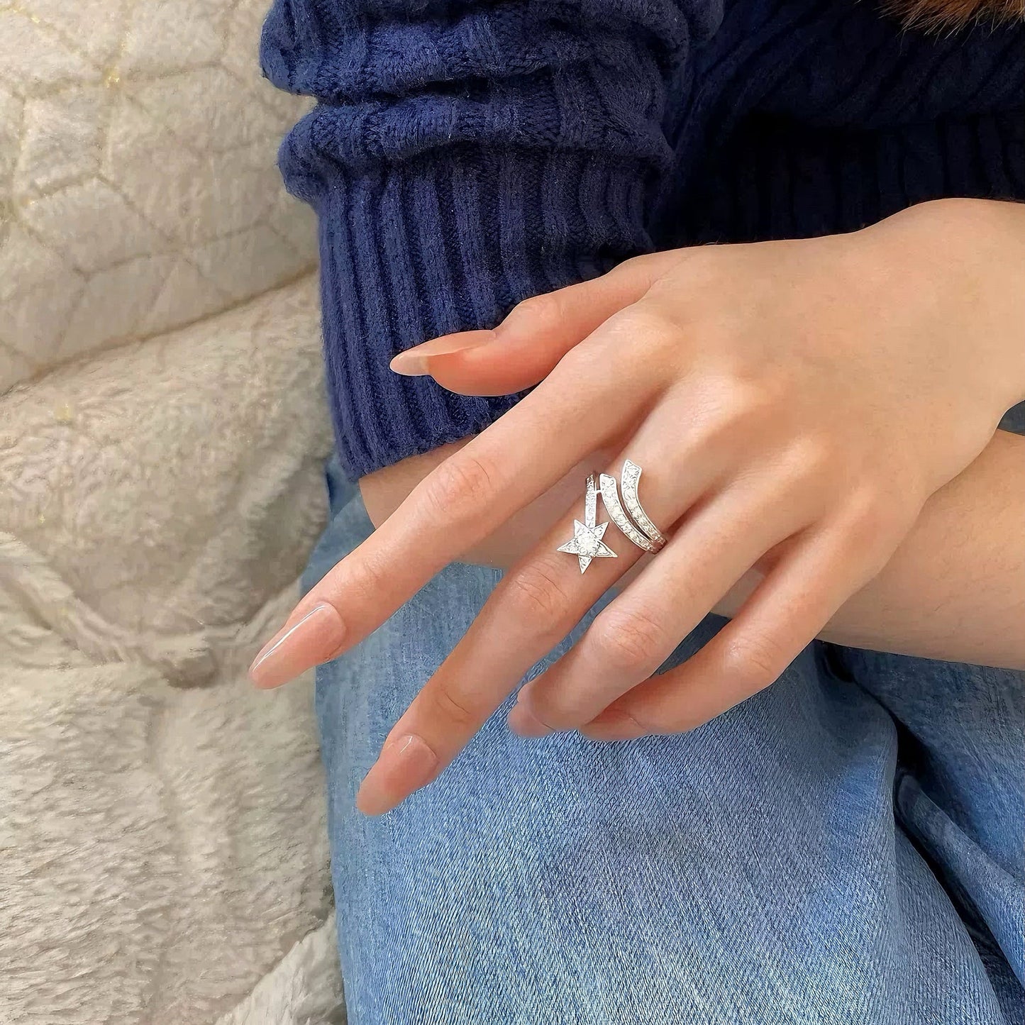 Shooting Star Comet Ring