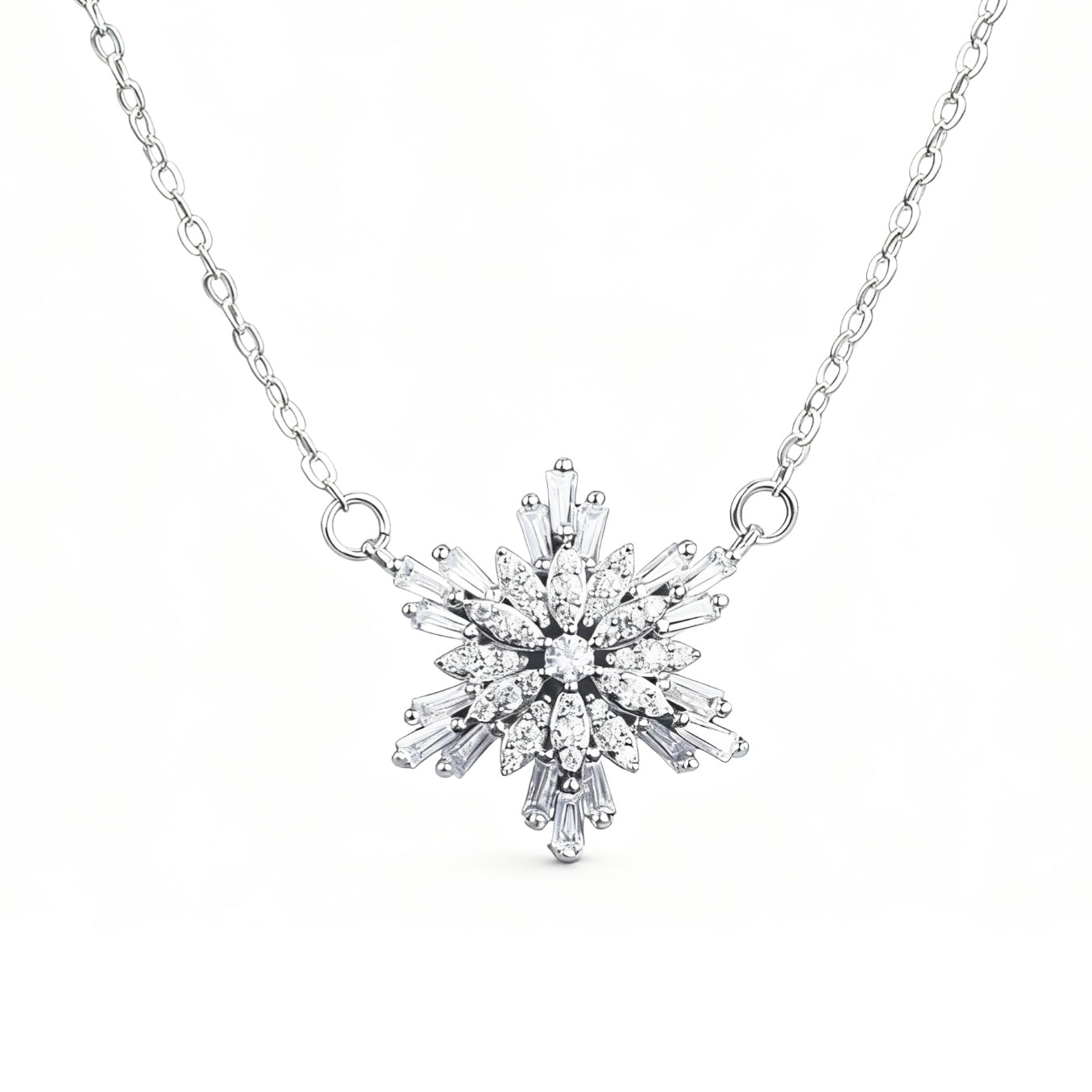 Snowflake Silver-plated Ring