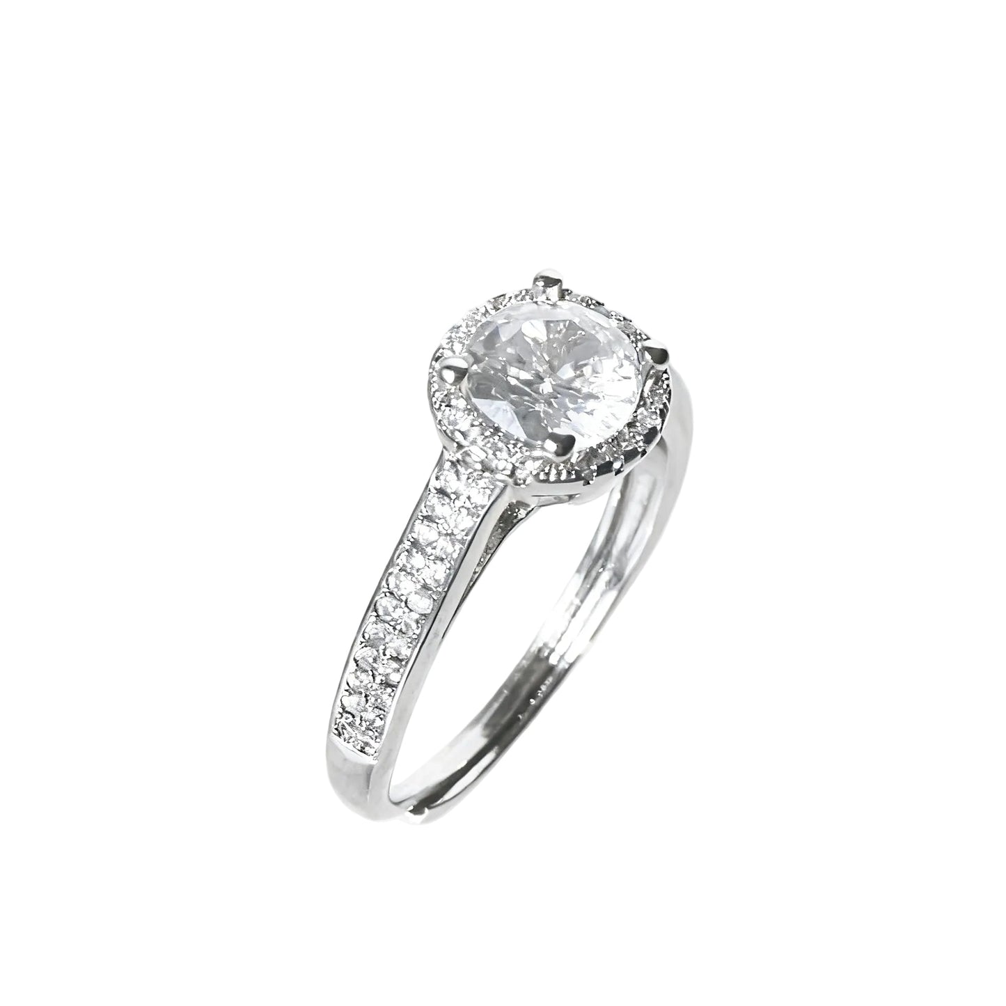 Brilliant Halo Pavé Ring
