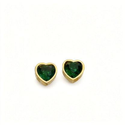 Crystal Heart Snake Chain Set