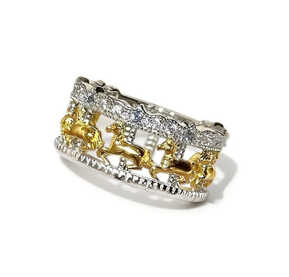 Merry-go-round Cutout Band Ring