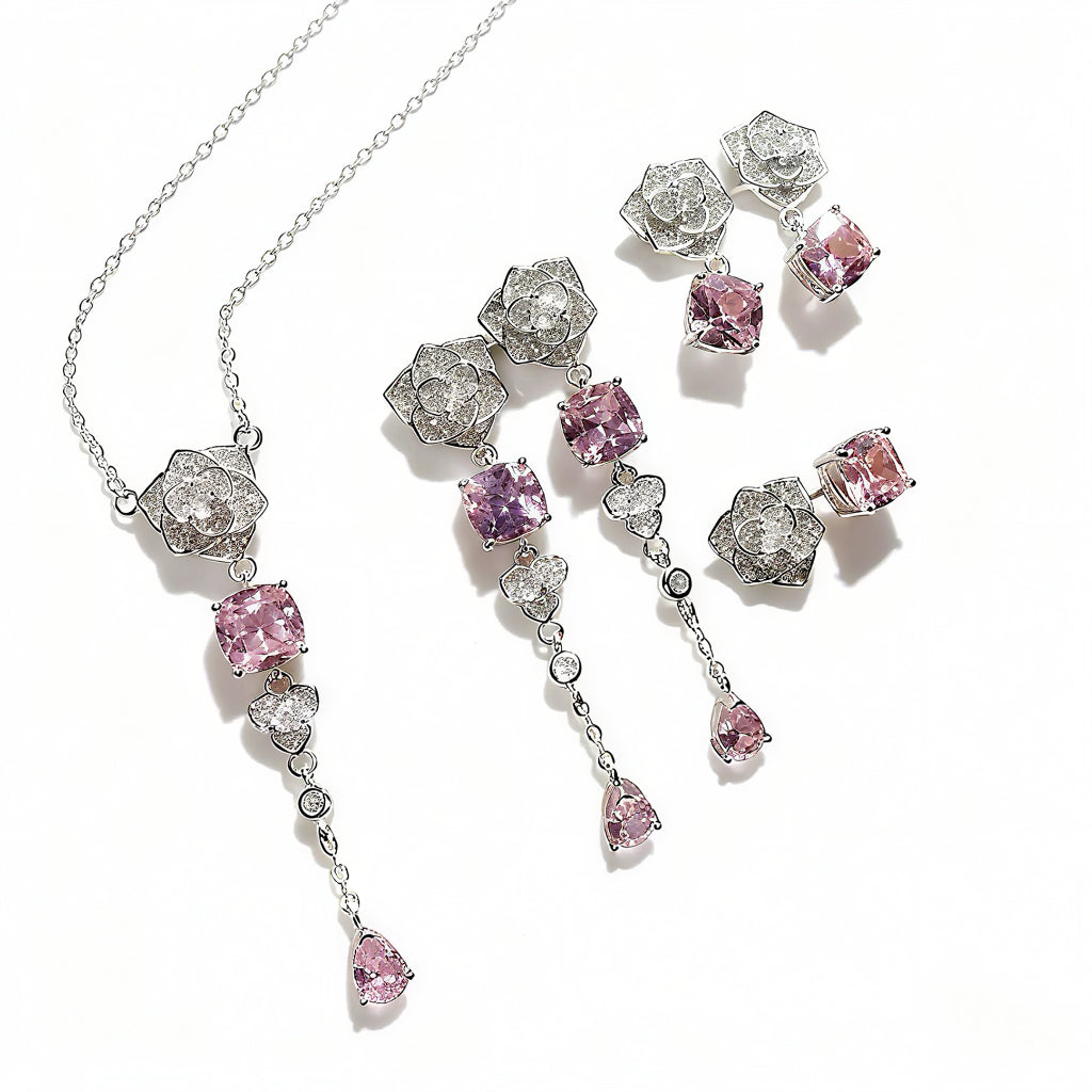 Dazzling Rose Earrings