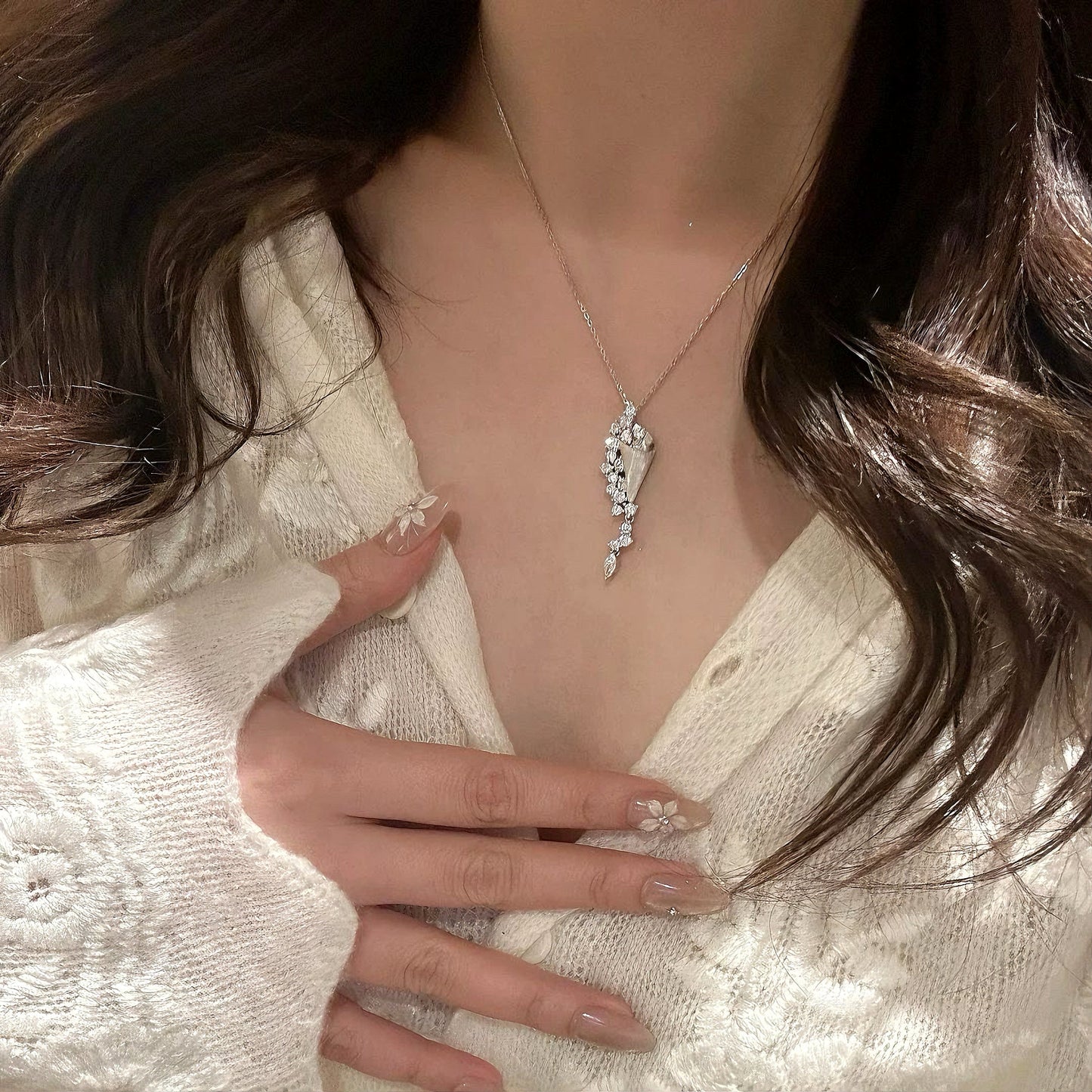 Celestia Hourglass Pendant Necklace