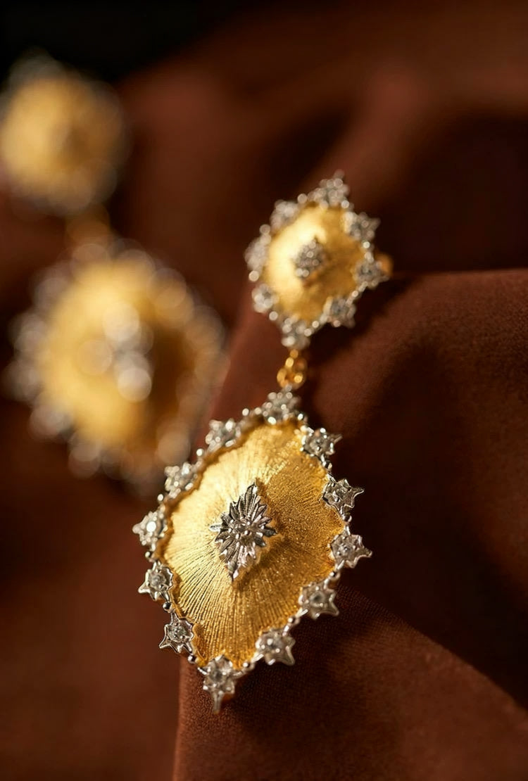 Elysian Brushed Gold Earrings