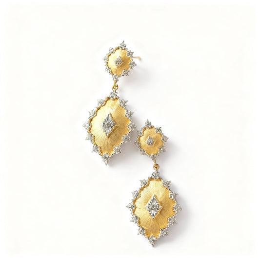 Elysian Brushed Gold Earrings