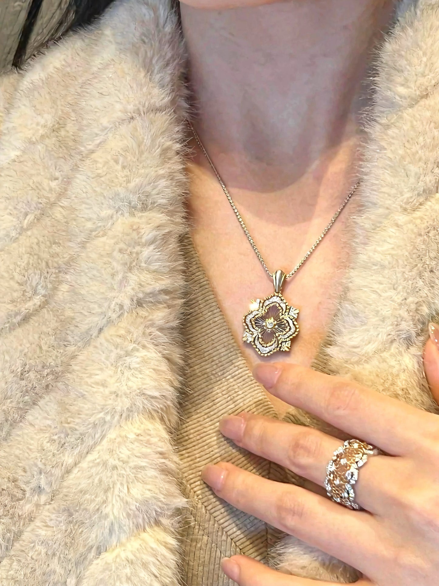Opera Tulle Pendant Necklace