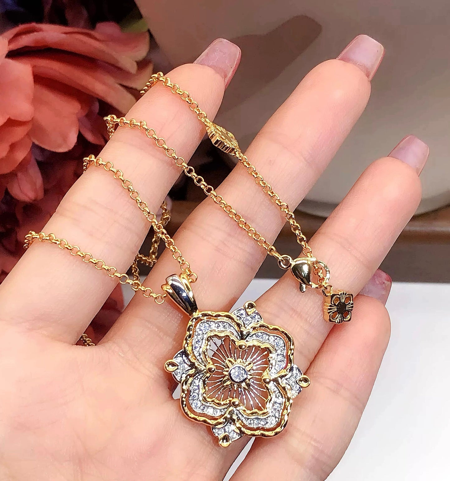 Opera Tulle Pendant Necklace