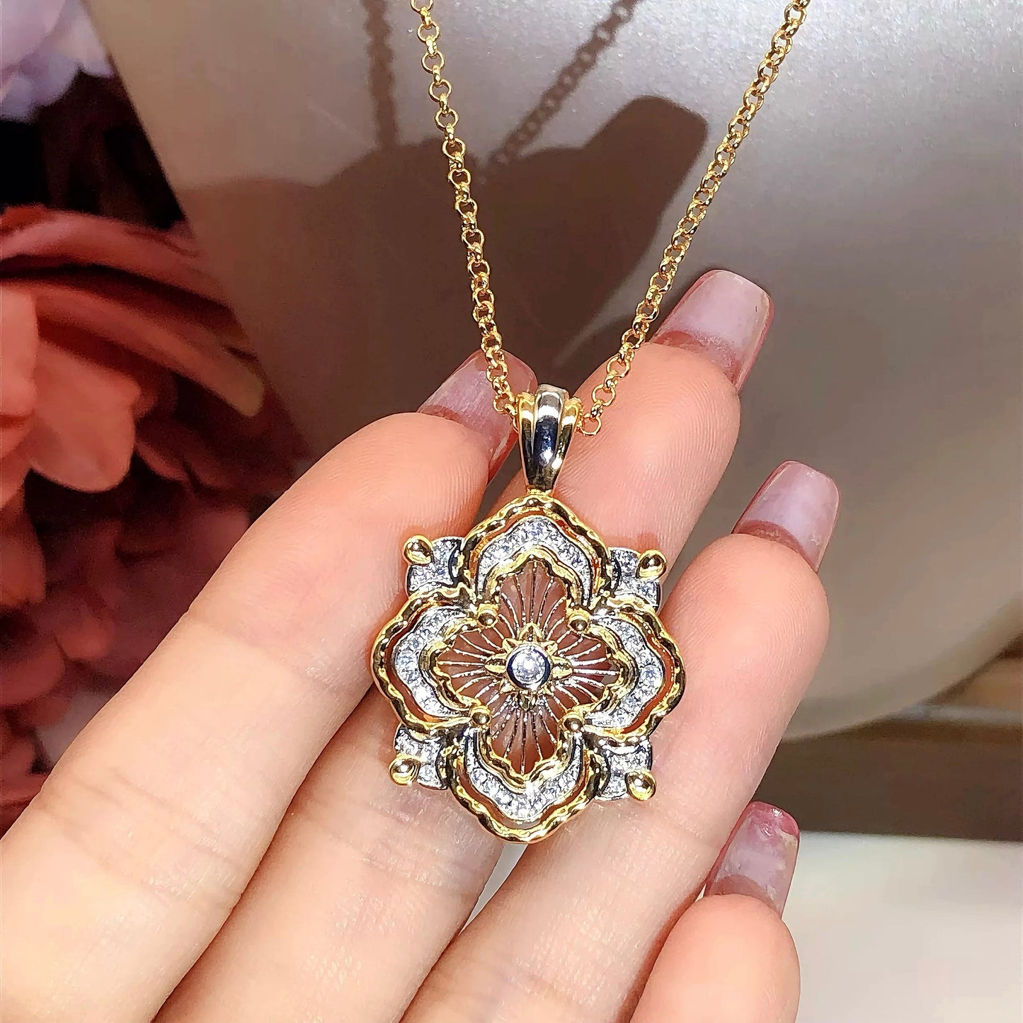 Opera Tulle Pendant Necklace