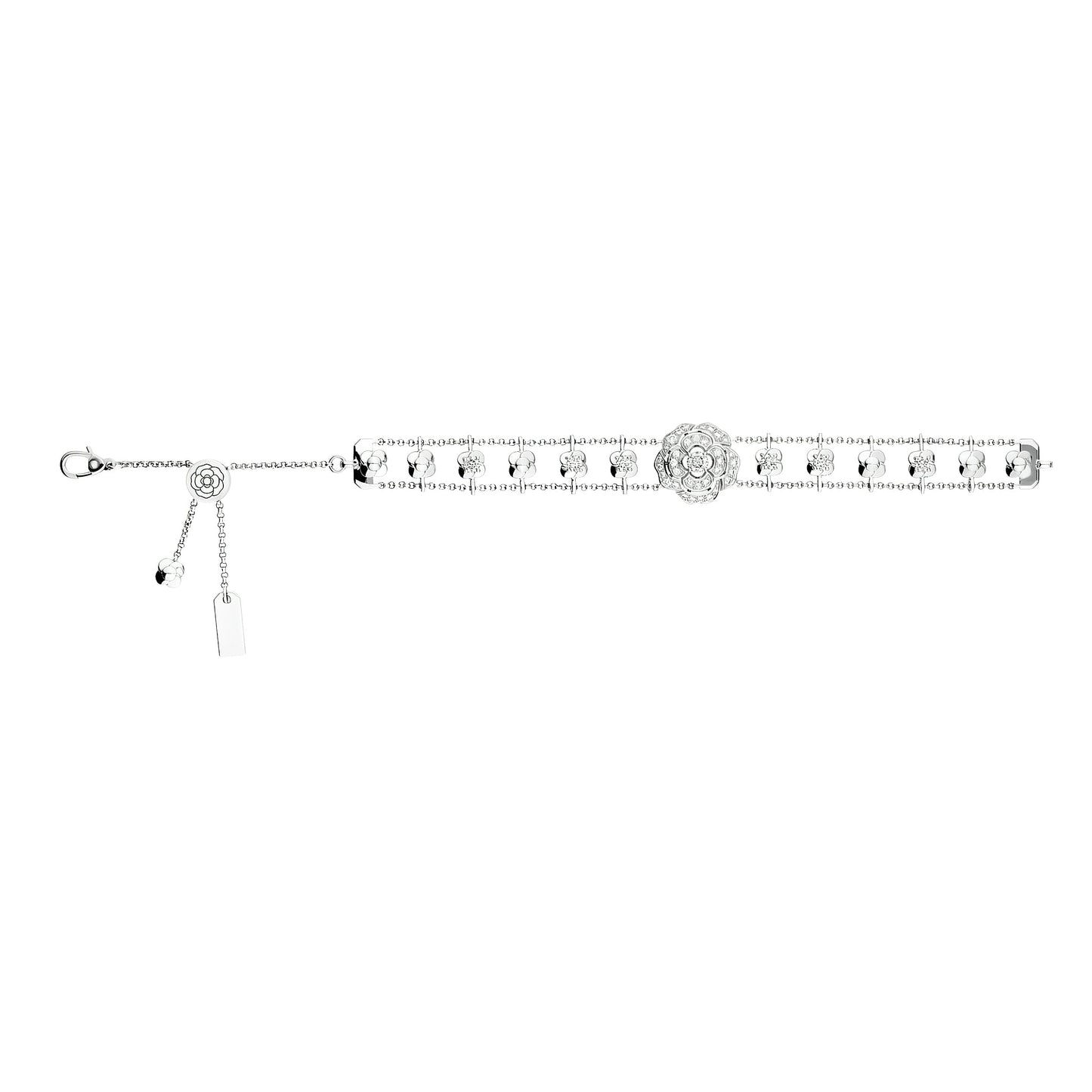 Bouton de Camélia Long Necklace