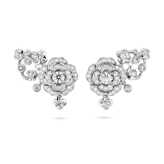 Bouton de Camélia Earrings