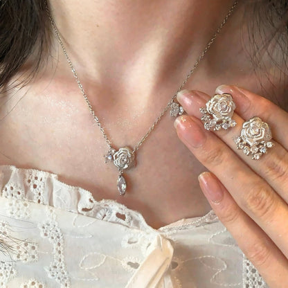 Vintage Camellia Earrings