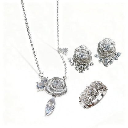 Vintage Camellia Earrings