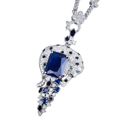 Pavé Panther Sapphire Set