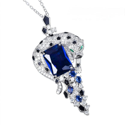 Pavé Panther Sapphire Set