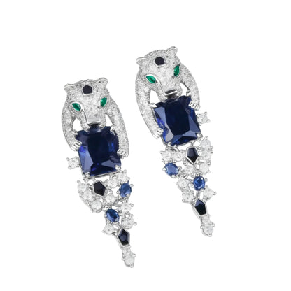 Pavé Panther Sapphire Set