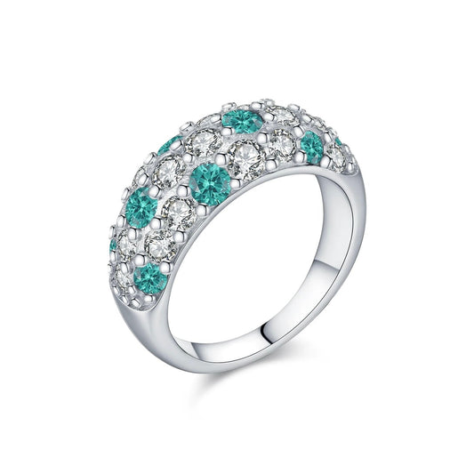 Noera Paraiba Tourmaline Pave Ring